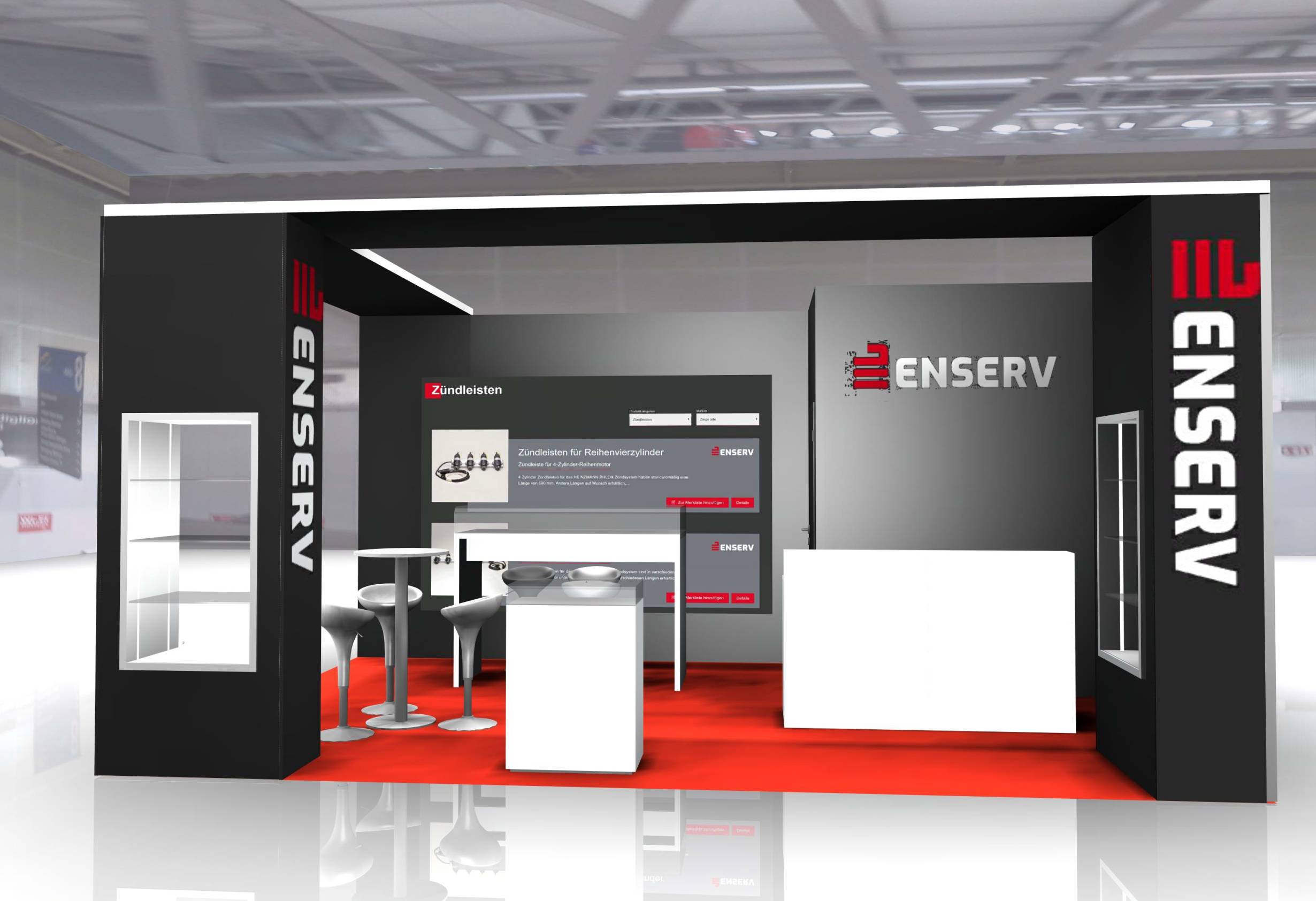 EnergyDecentral Messestand Enserv